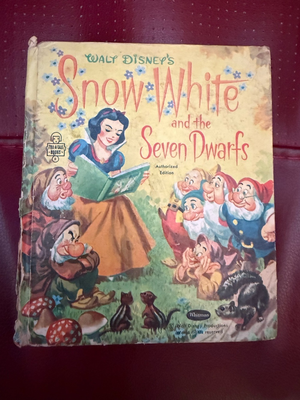 1957 Walt Disney’s Snow White and the Seven Dwarfs Tell-a-tale Whitman Book